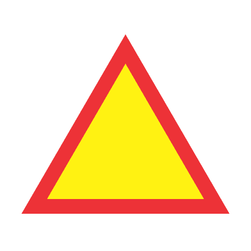 Insignia of danger warning sign