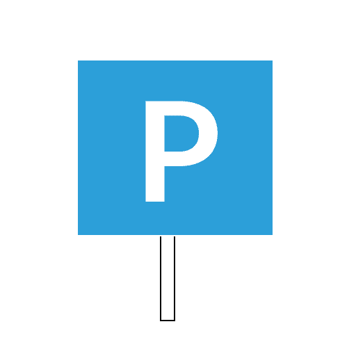 Sign of parking area