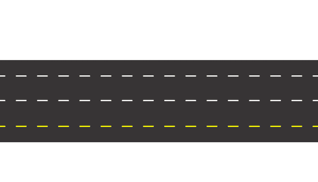 Example : Edge of a carriageway line - No motor vehicle shall cross or straddle the yellow line except in order to overtake traffic which is turning to the right