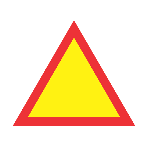 Insignia of danger warning sign