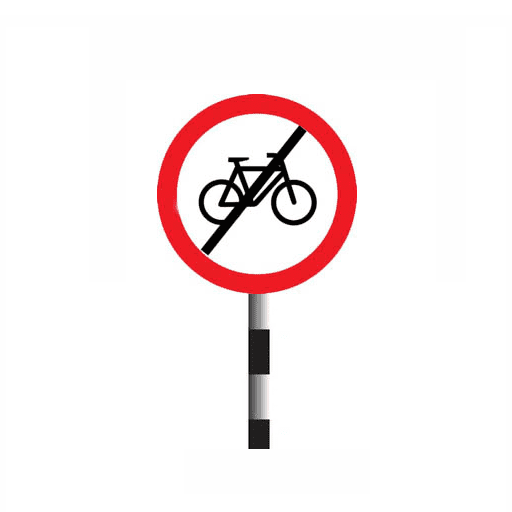 Cyclists prohibited