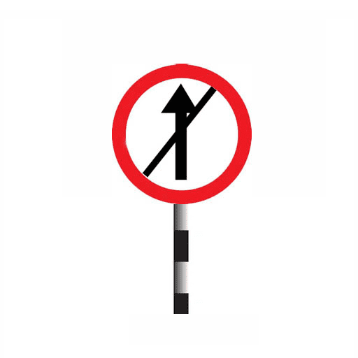 Passage prohibited for all vehicular traffic in direction of arrow