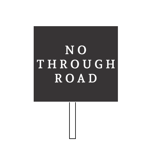 No through road